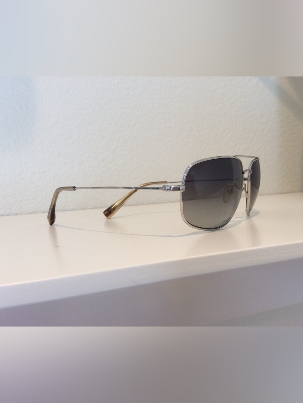 SALT. Nicolas Men’s Silver Aviator Sunglasses - Picture 4 of 11